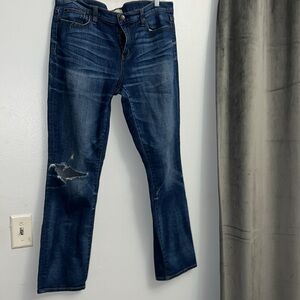 - J. Crew San Jose Wash Boyfriend Jeans Sz 36 Waist F7527
